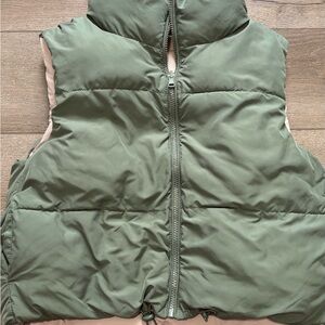 Sage Green Women's Puffer Vest